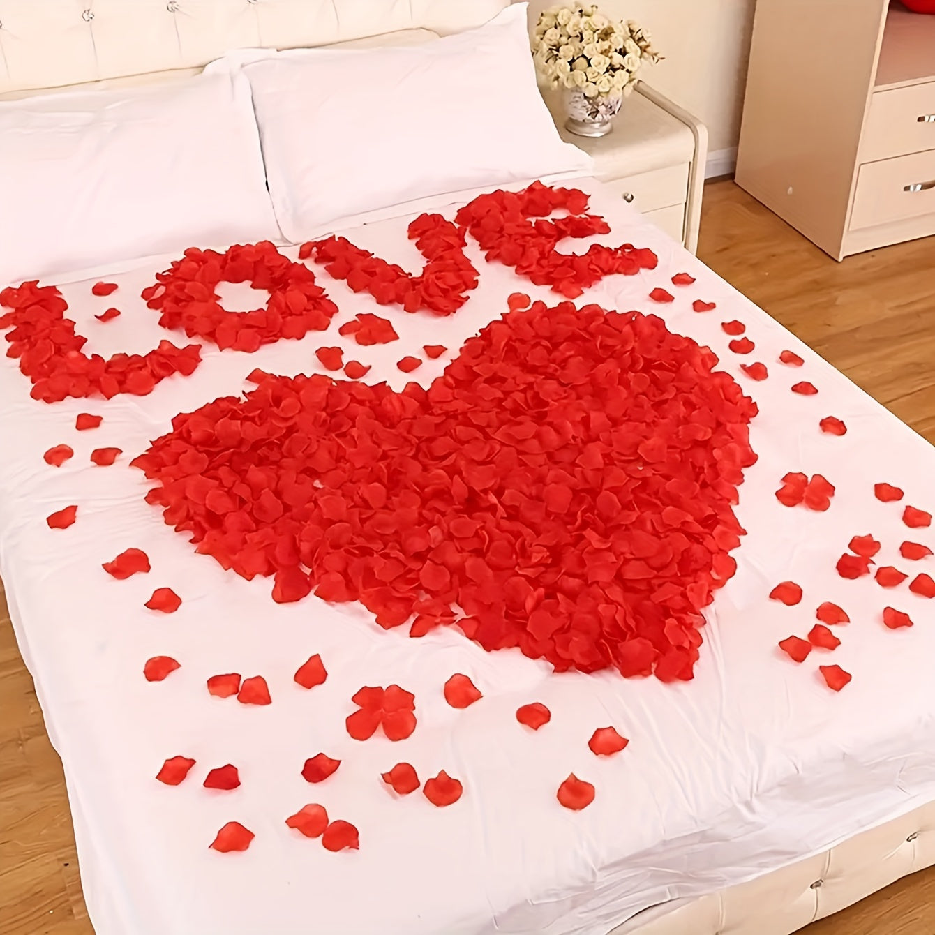 1000pcs Fake Rose Petals for Romantic Events DIY Projects Photography