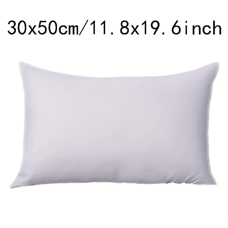 Velvet Throw Pillow Insert Cozy Cushion for Living Room and Bedroom White