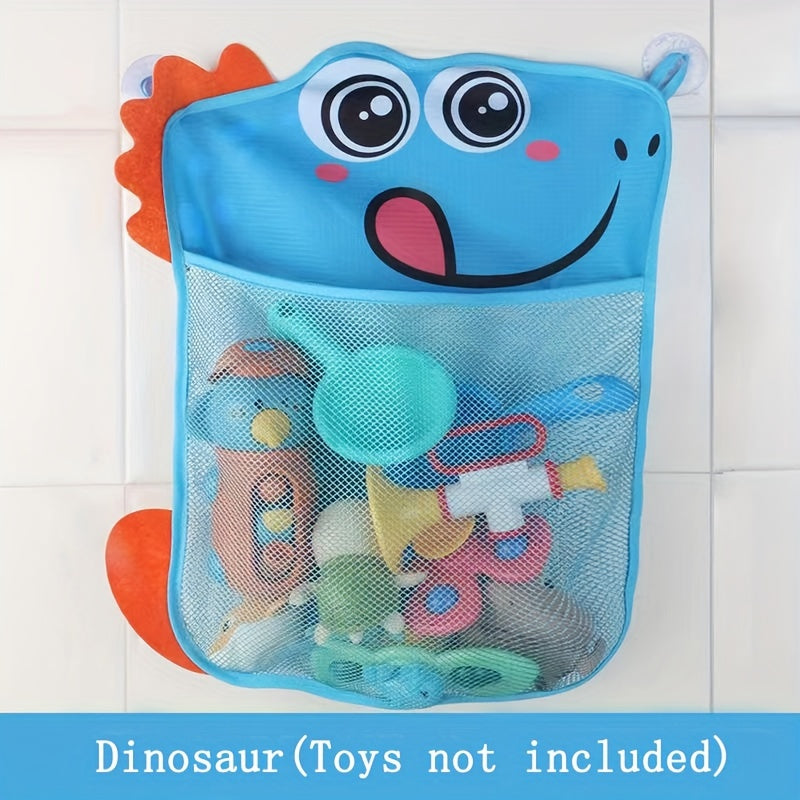 Baby Bath Toy Storage Bag with Suction Cups Kid's Bathroom Organizer