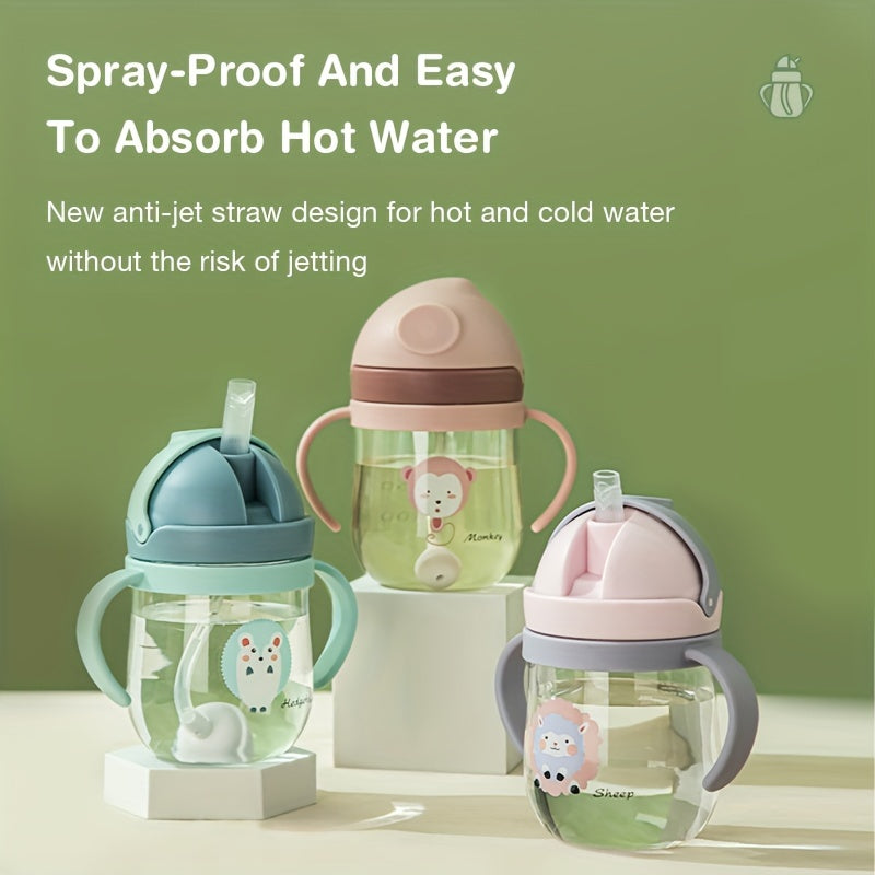 Kids Drinking Cup, Food Safe Straw, Educational Water Bottle, Adorable Gift