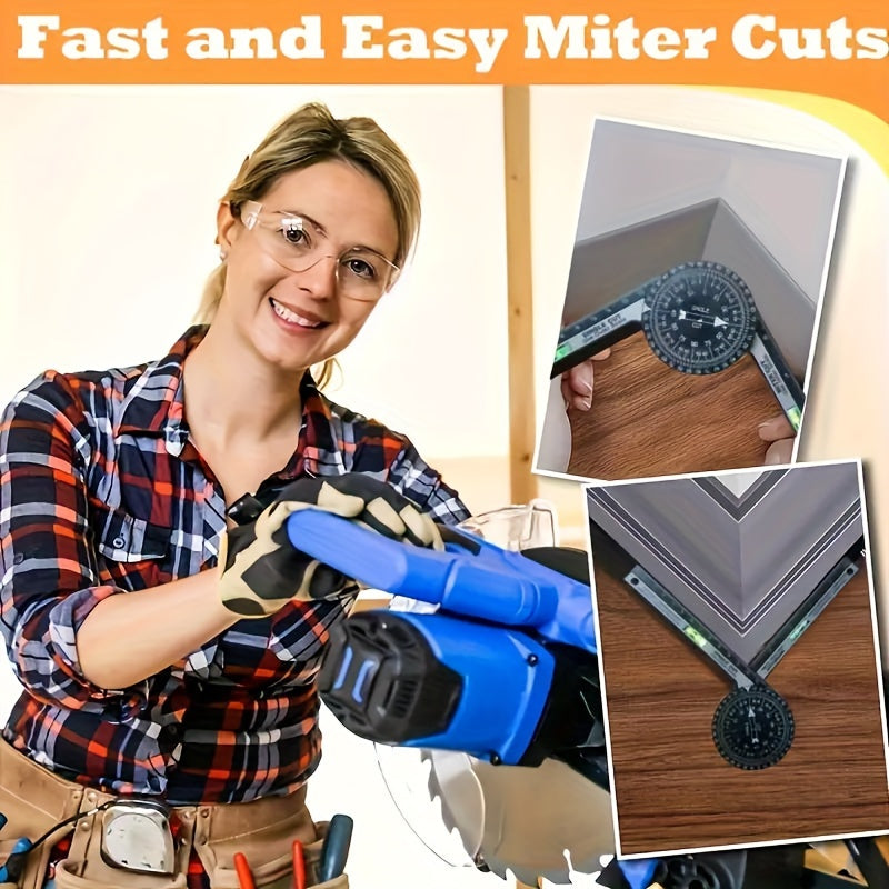 Medidor de ángulo giratorio para carpintería y renovación del hogar