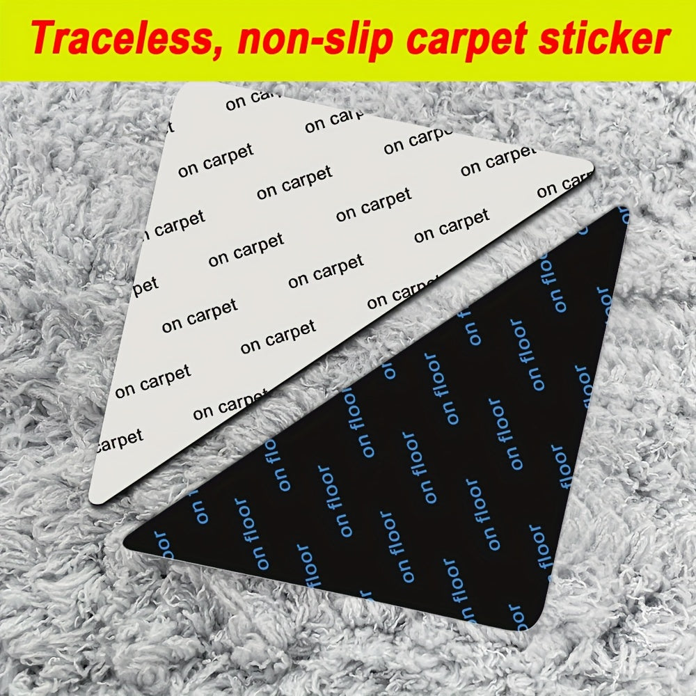 Carpet Grippers for Hardwood Floors and Tiles, Non-Slip Reusable Double-Sided Tape, 4/8/12 Pack