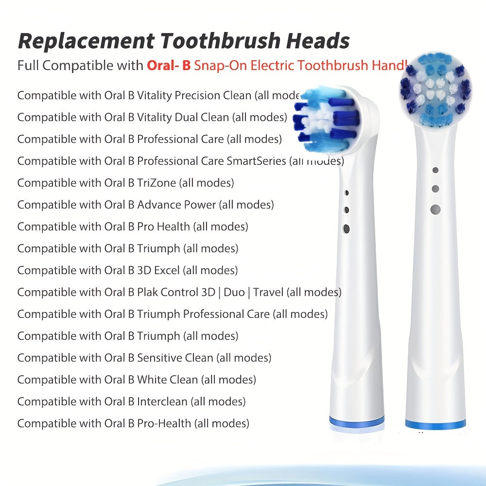 8Pcs Toothbrush Heads with Reusable Covers for Electric Toothbrushes