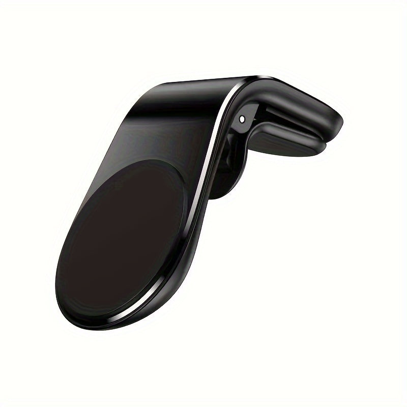 L-Shaped Magnetic Car Phone Mount Aluminum Alloy Dashboard Holder for Smartphones