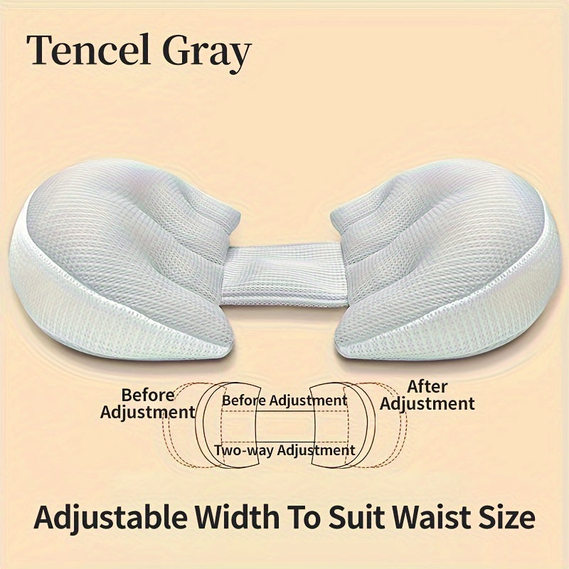 Maternity Pillow for Side Sleepers Waist Support Belly Relief Ultra-Soft Polyester