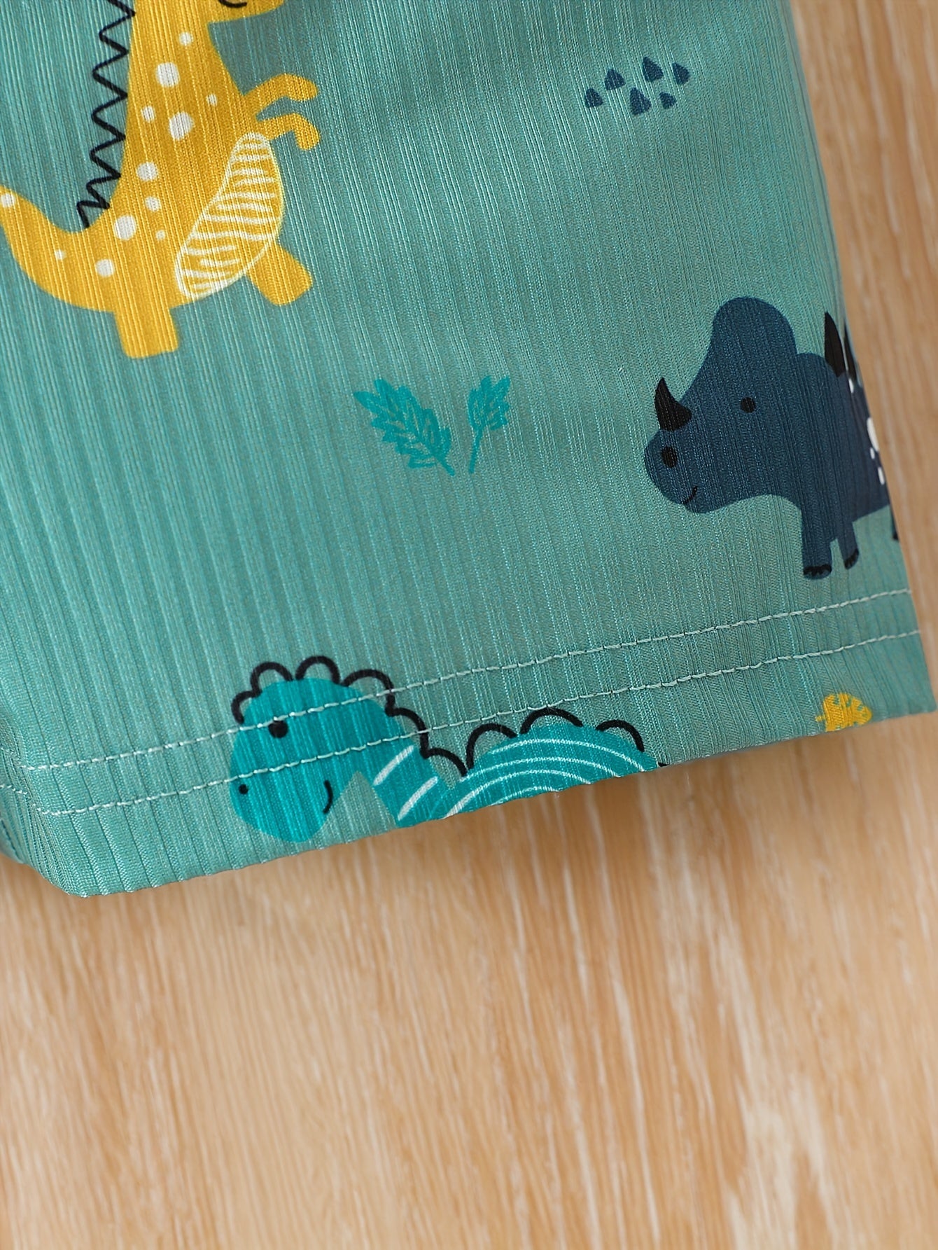 Детский летний набор безрукавки и шорт с принтом динозавра для мальчиков