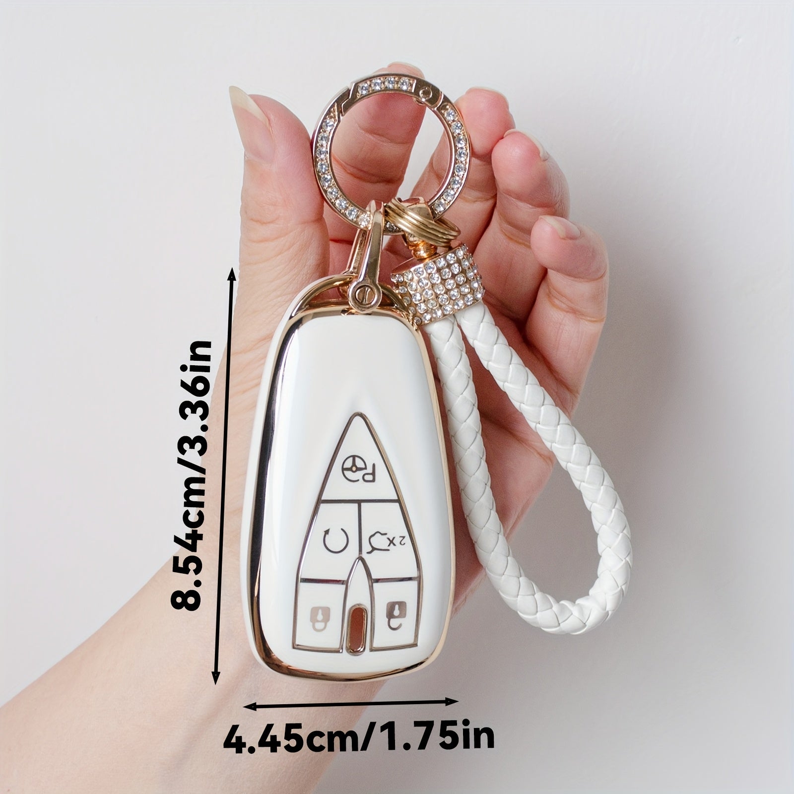 Universal TPU Key Fob Cover with Keychain Anti-Scratch Durable Protector