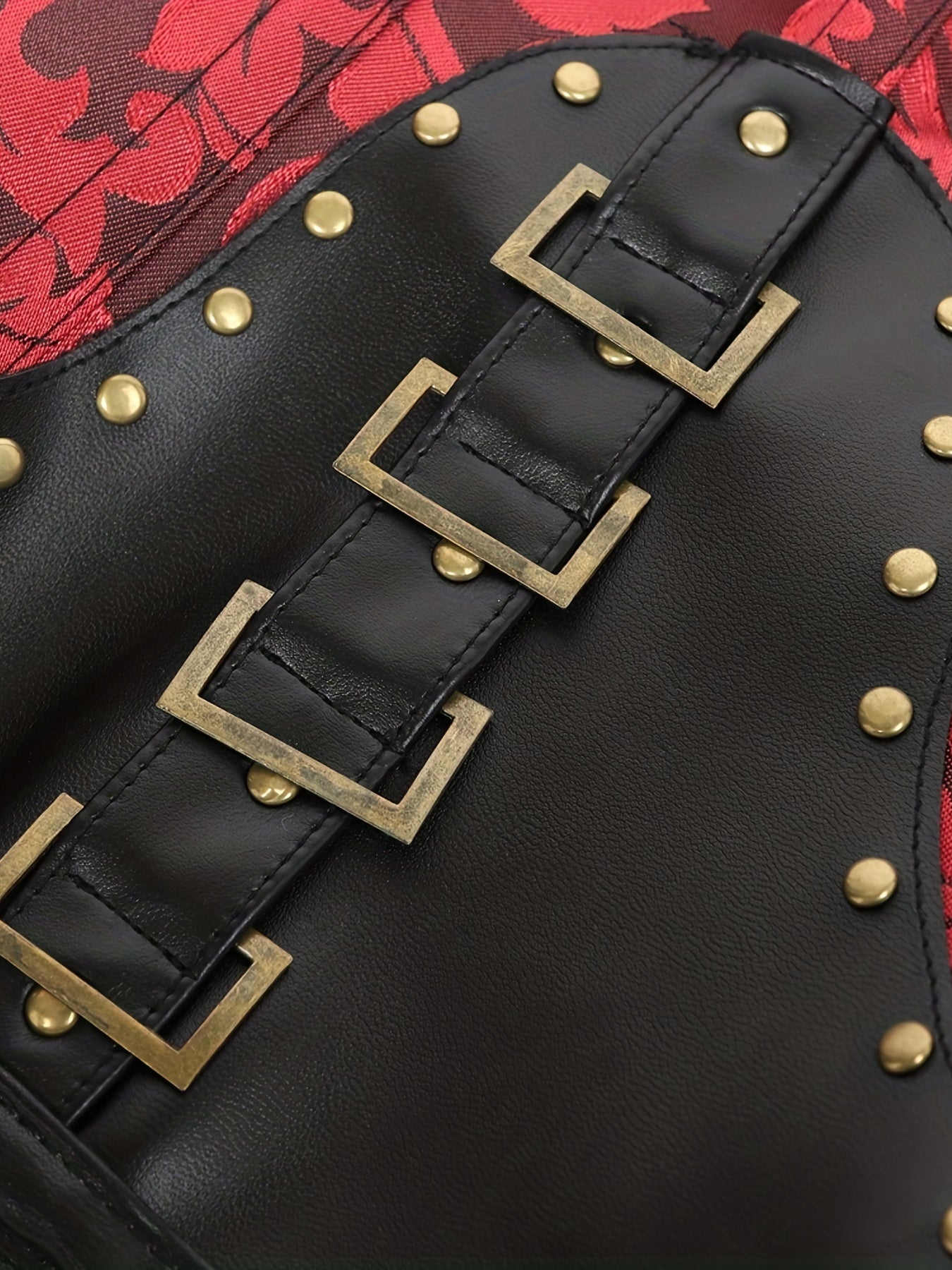 Women's Jacquard Strapless Corset with Tummy Control and Push-Up Support