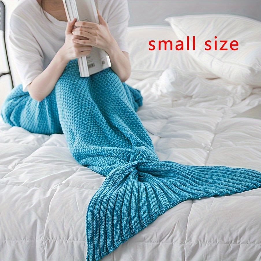 Mermaid Tail Blanket Crochet Cozy Lounge Sleep Gift for Women