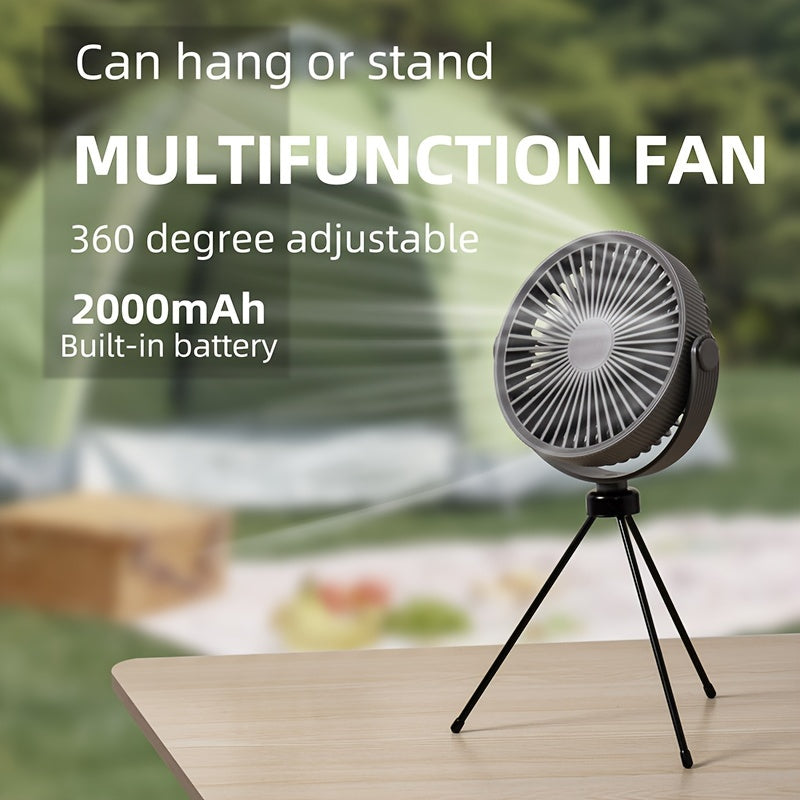 Portable Tripod Table Fan USB Desk Fan High Velocity Durable ABS Compact