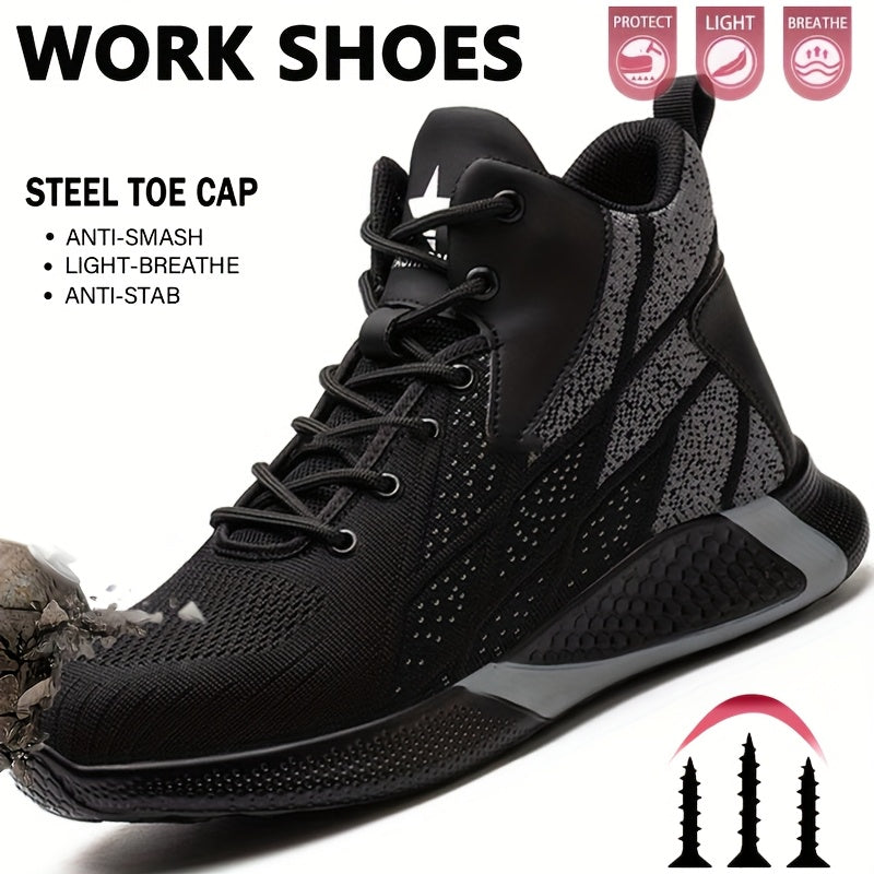 Women’s Steel Toe Safety Work Shoes Lightweight Breathable Construction Sneakers