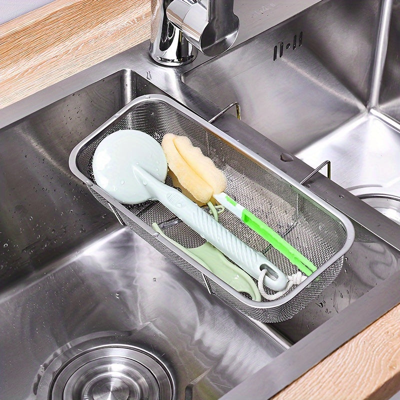Stainless Steel Sink Drainage Basket for Kitchen Utensils No Batteries Needed