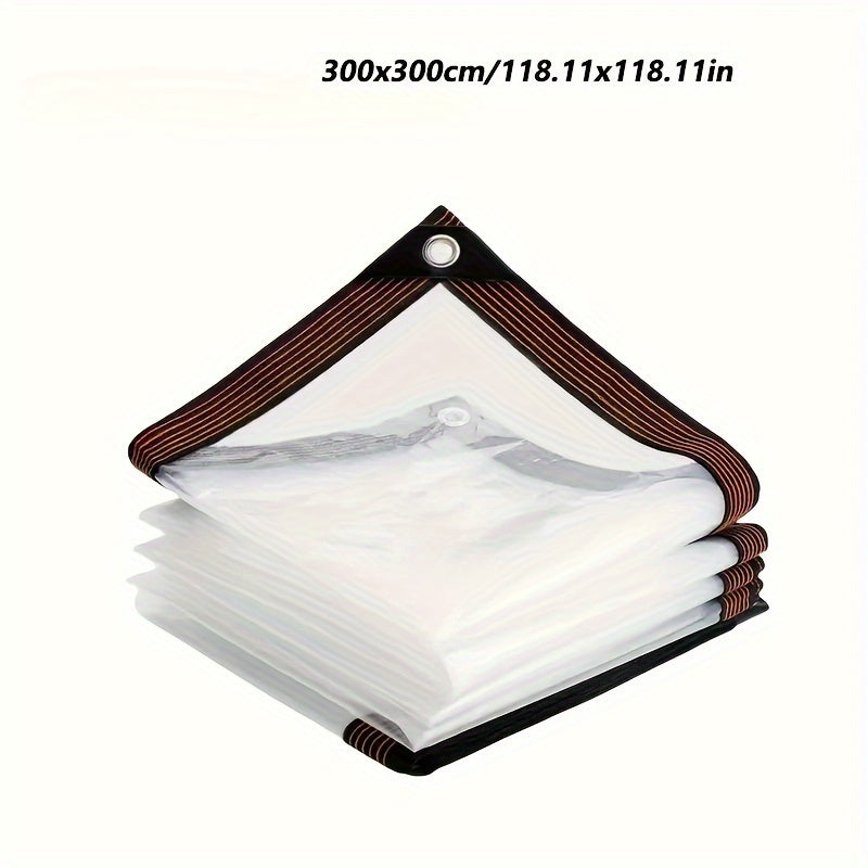 Greenhouse Cover for Balcony Gardens Clear Plastic Tarpaulin Rain UV Protection for Succulents and Pets
