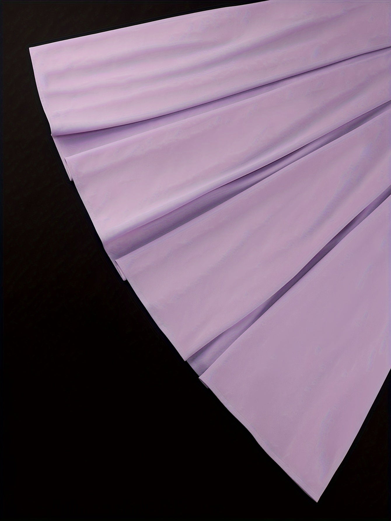 Women's Lace Panel A-Line Party Dress Flared Long Sleeve Midi Solid