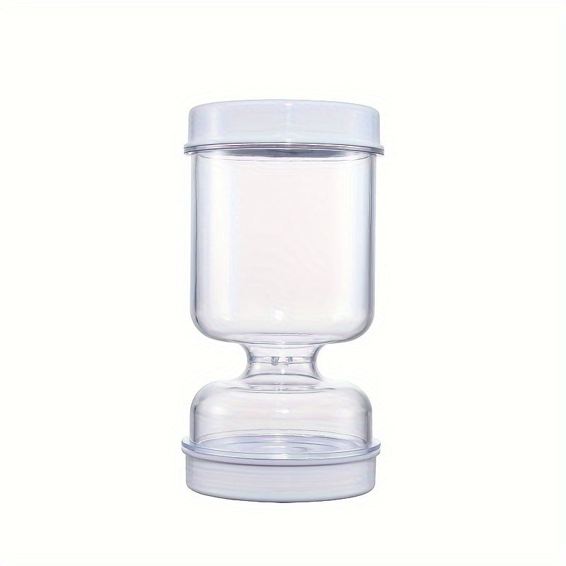 Qayta ishlatiladigan plastik oziq-ovqat saqlash bankasi vilkasi bilan - Faqat qo'lda yuvish - Kichkintoylar, zaytunlar va boshqalar uchun ideal - Mustahkam va oqmas