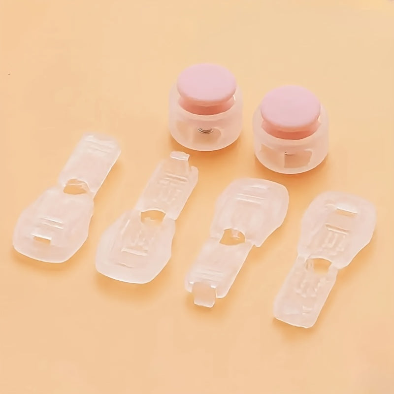 Unisex Shoe Accessories 6Pcs Set Shoelace Buckles No Tie Fastener