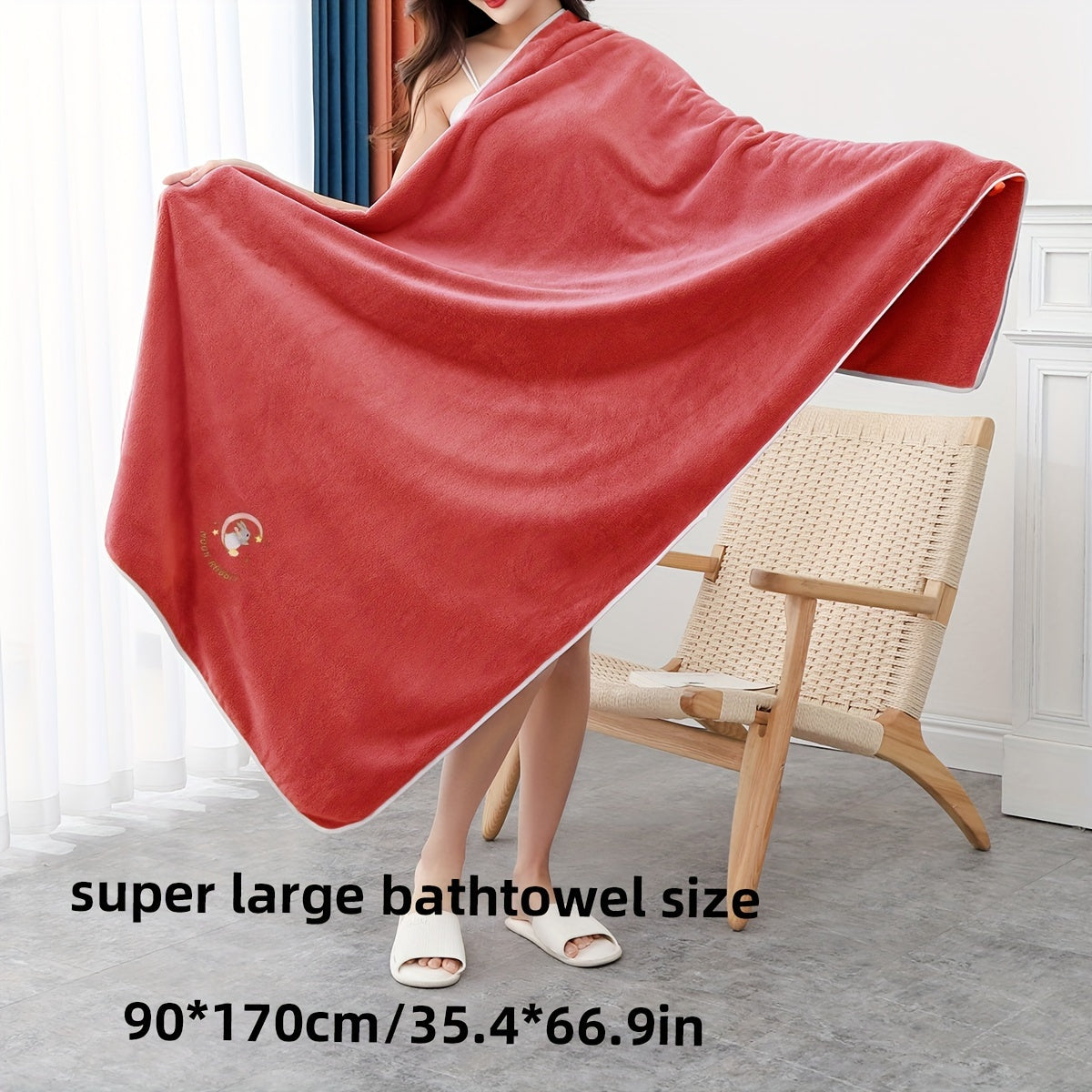 Yumshoq multfilm quyon sochiq to'plami - yuqori singdiruvchi, tez quriydigan aralashma hammom uchun zarur narsalar.