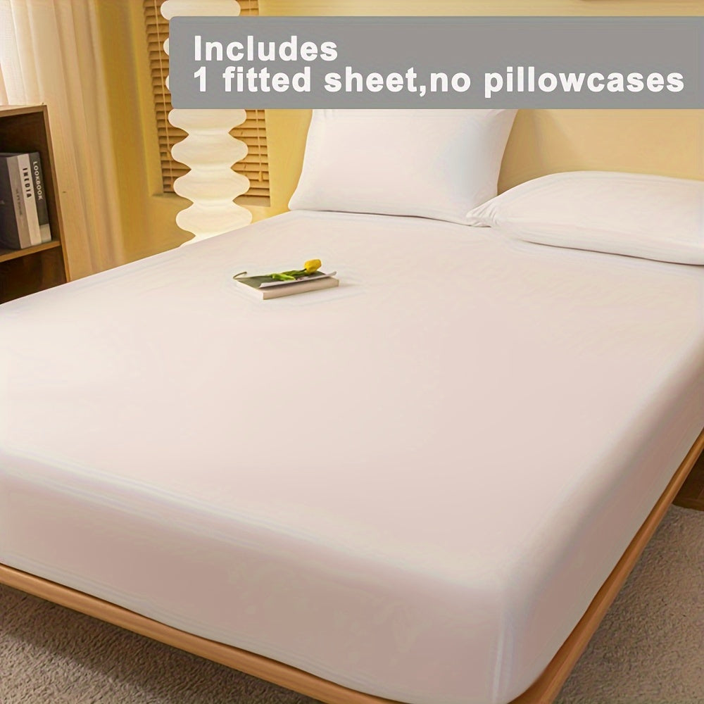 Soft Airy Fitted Sheet Dust and Stain Resistant Easy to Clean Suitable for Bedrooms Guest Rooms Dorms