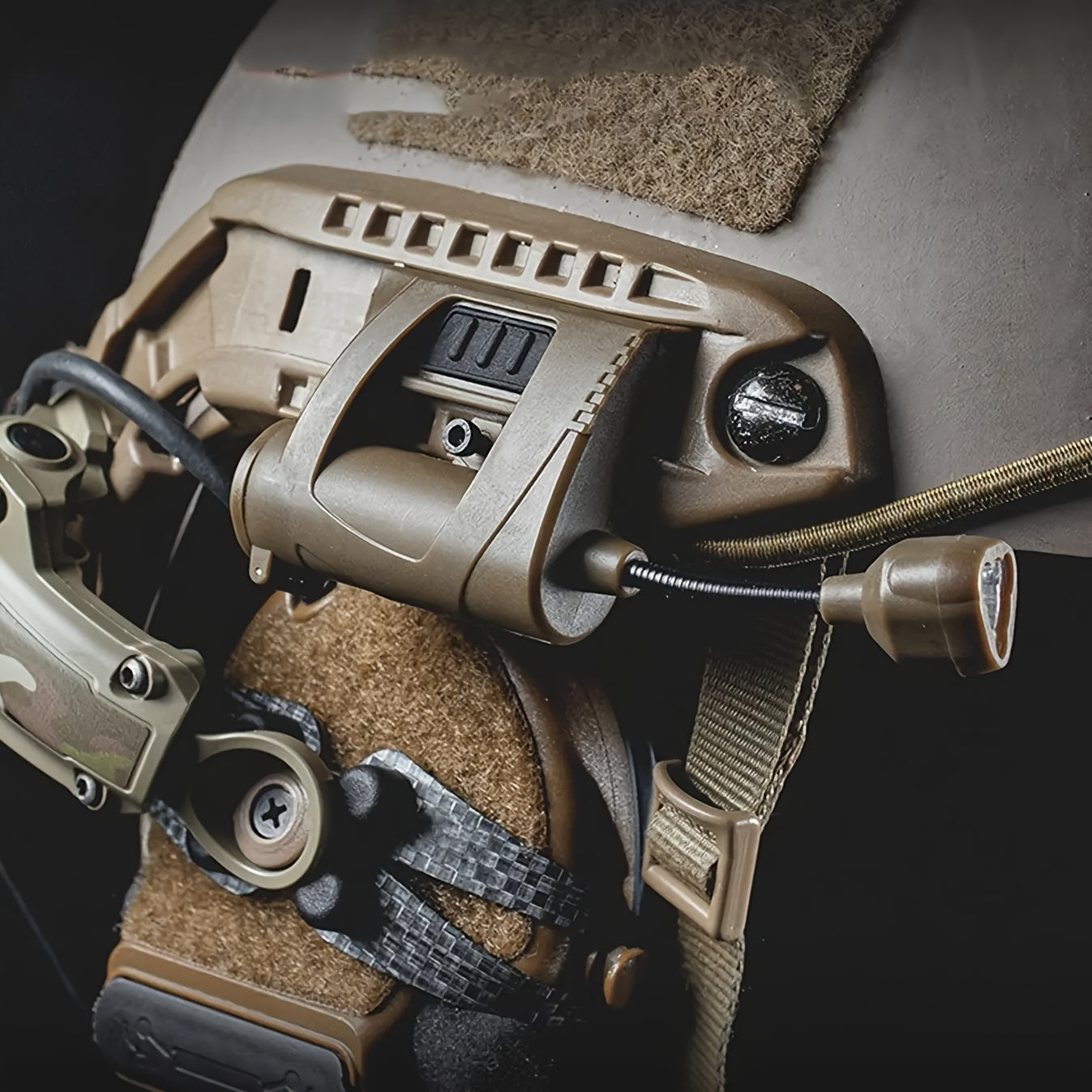 LED Helmet Light with Infrared Red Green Night Vision Modes for Hunting Cycling Fishing