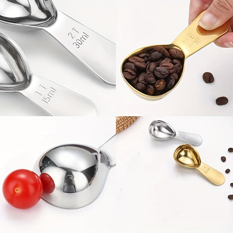Stainless Steel Coffee Powder Spoon for Measuring Coffee Beans and Baking