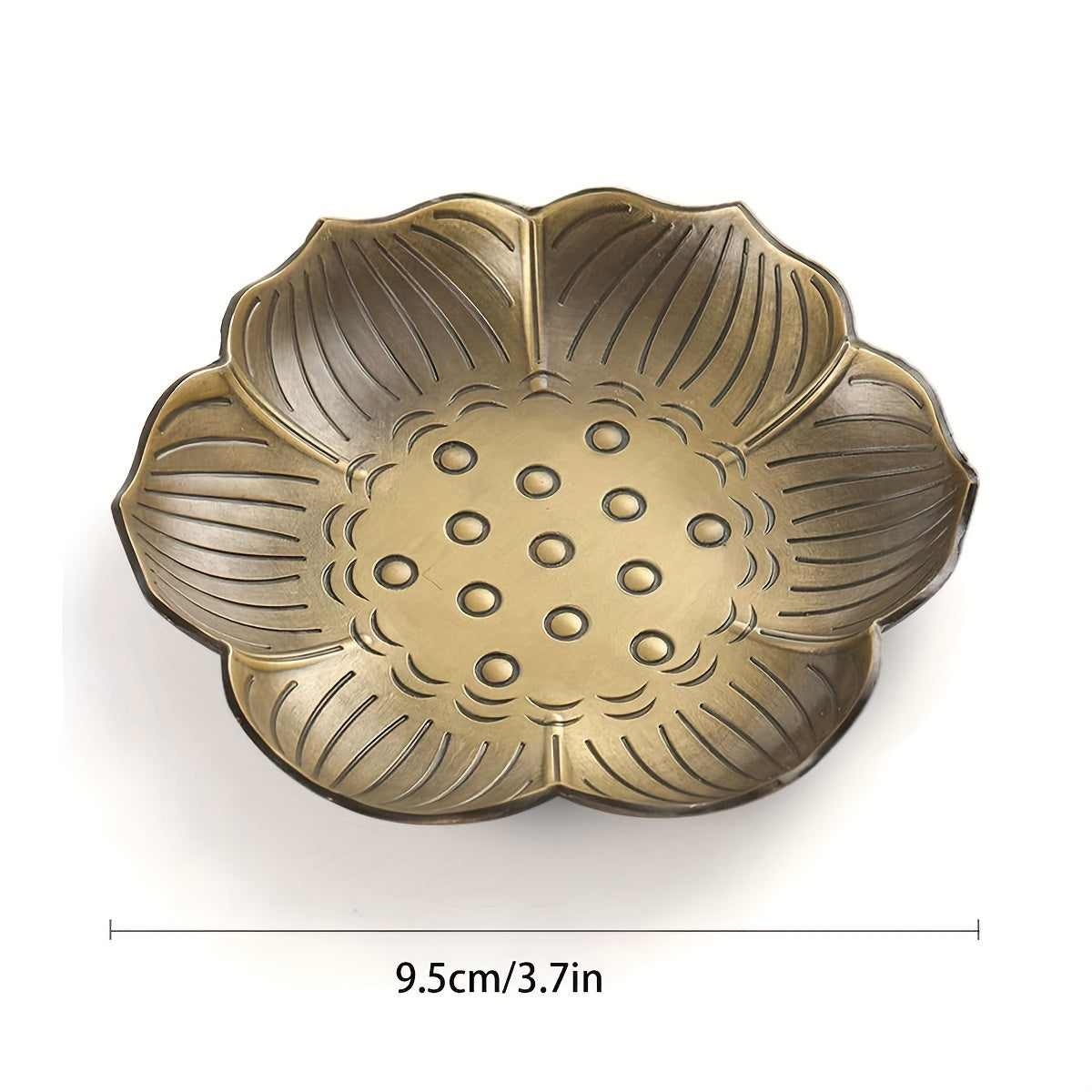 Metal Flower-Shaped Incense Holder for Home Decor Meditation and Gifts