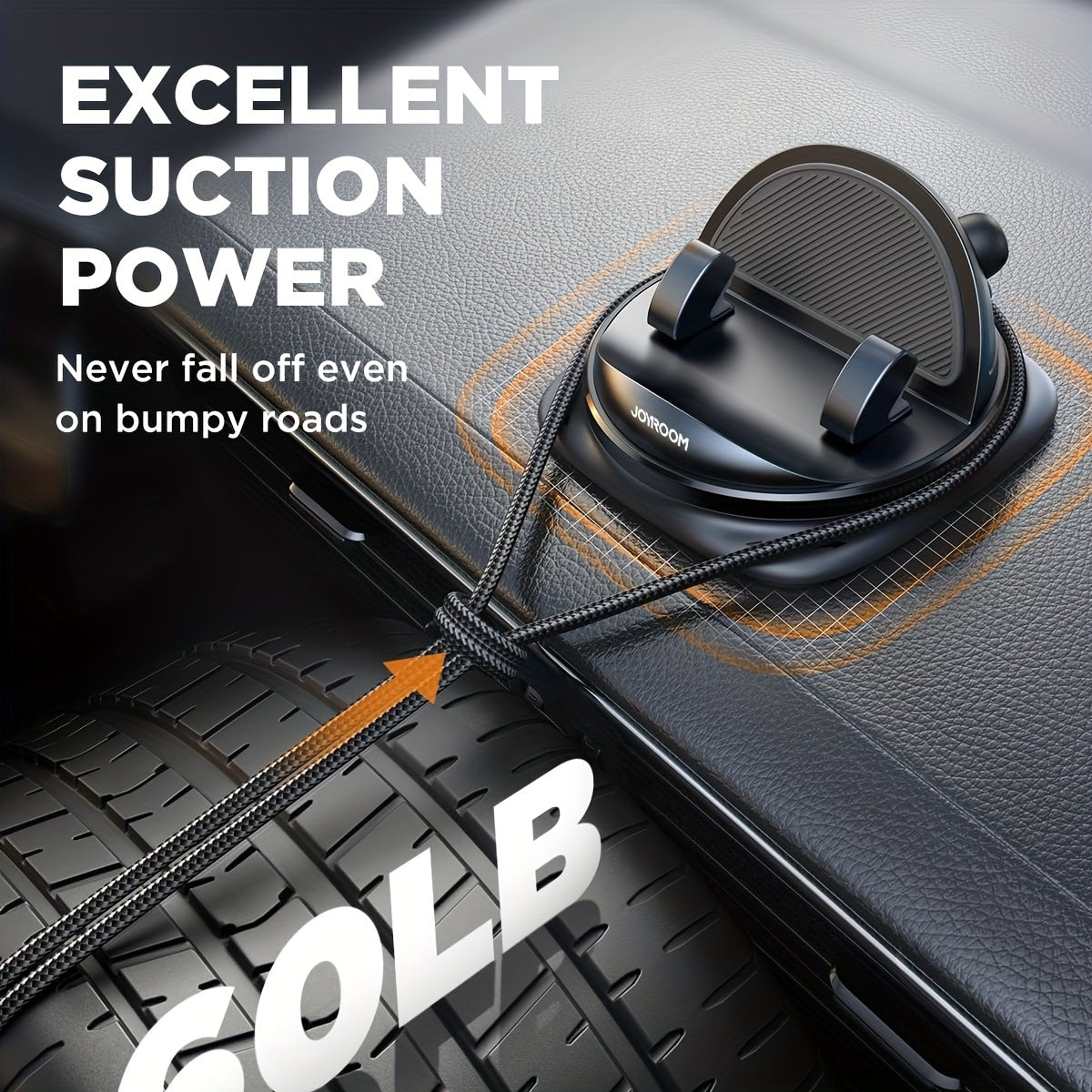 Universal avtomobil telefon uchun tutqich, sozlanadigan yozgi shlangli panelga o'rnatish, 360° aylantiriladigan