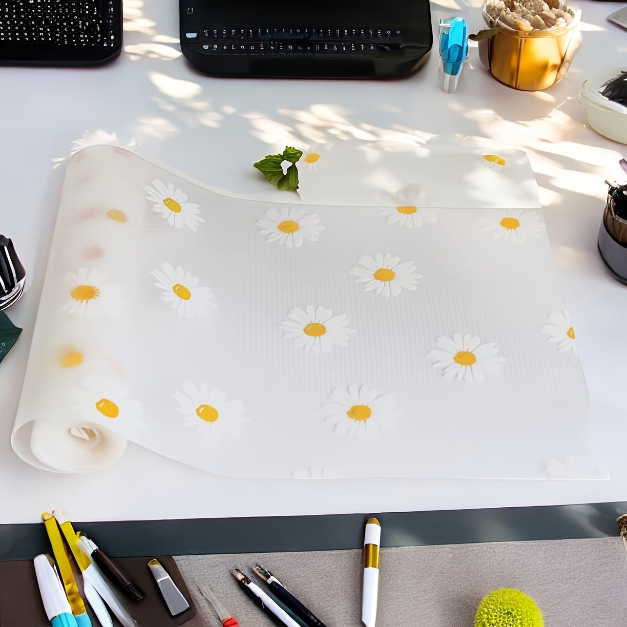 Universal Waterproof EVA Tabletop Shelf Liner for Dining, Refrigerator, Drawer