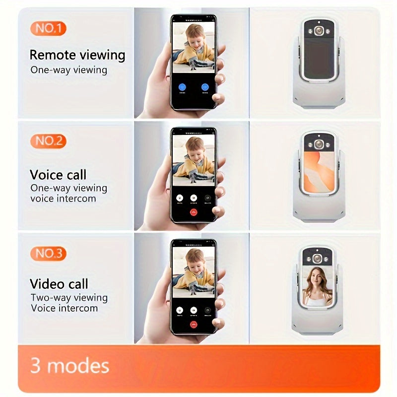 1080p Ichki Xavfsizlik Kamerasi, Rangli Kechqurun Yoritgichi, WiFi Harakatni Aniqlash va Bulut Saqlash bilan