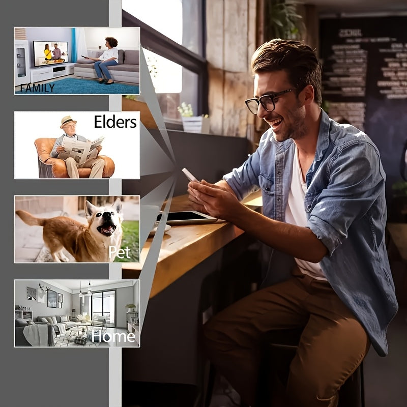 YIIYRY Умная беспроводная камера безопасности оснащена WiFi-соединением, двусторонним аудио, ночным видением, автоматическим отслеживанием и питанием от USB. Она предлагает видеокачество 1080P HD, но карта памяти не включена.