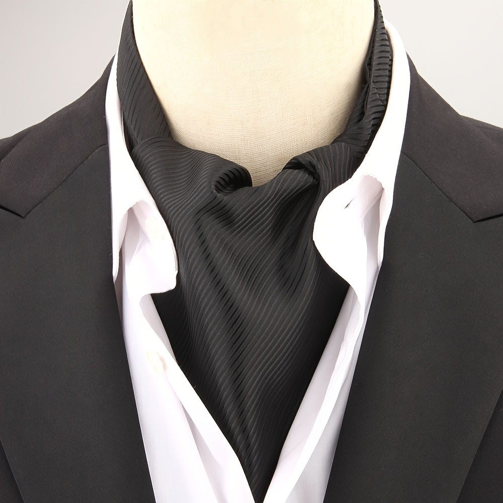 Men's Polka Dot Ascot Cravat Shirt Scarf Polyester for Casual and Formal Wear