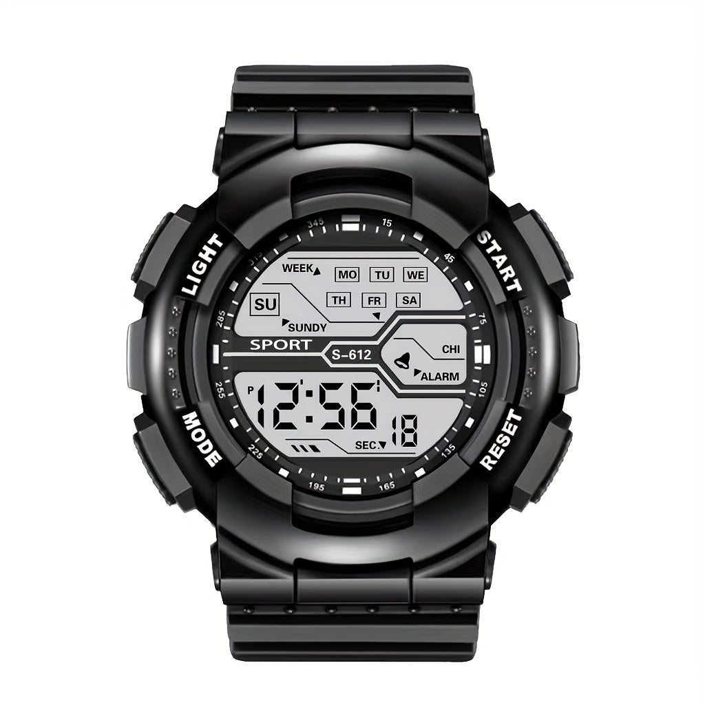 Sporty Digital Watch for Teens and Adults with Luminous Display