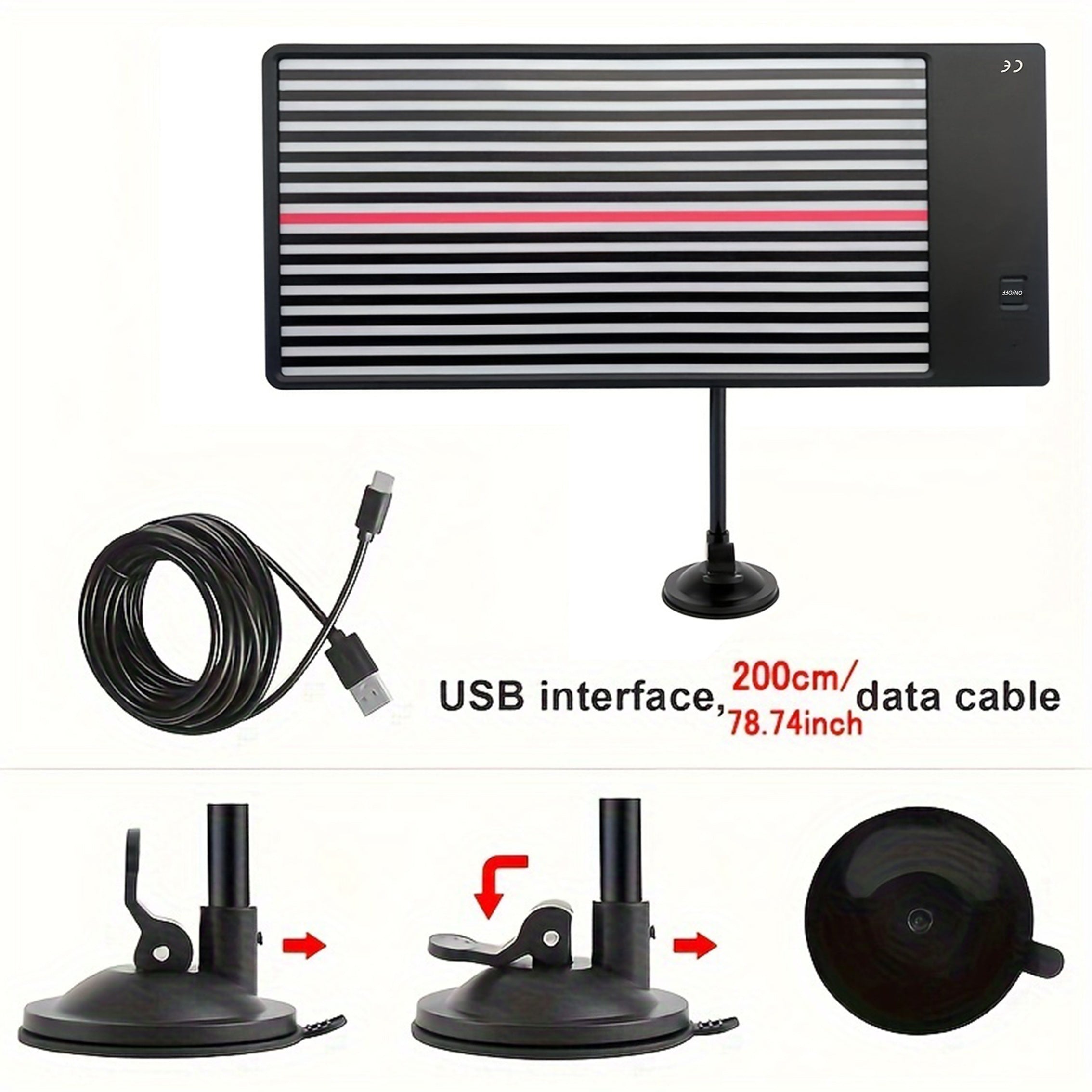 Avto karobka ta'mirlash uchun LED chiroq chiziqli sim taxtasi, avtomobil korpusi aks ettirish asbobi