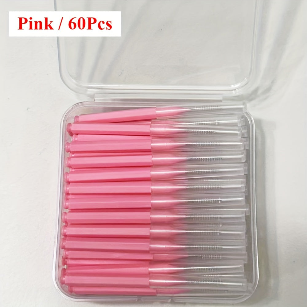 Interdental Brushes 60/120pcs Dental Flossing Tools for Oral Hygiene