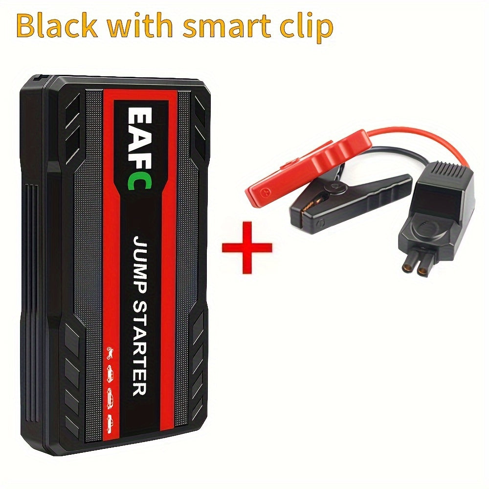 Portable Car Jump Starter for 3L Gasoline Engines with Power Bank and LED Flashlight