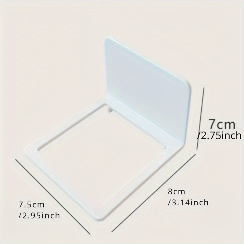 Self-Adhesive Bathroom Toothbrush Holder with Storage and Organization