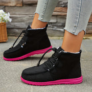 Women’s Casual Athletic Sneakers Lightweight Non-Slip EVA Flat Shoes Black Pink