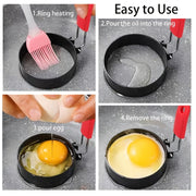 Molde para tortilla de acero inoxidable, antiadherente, herramienta de cocina