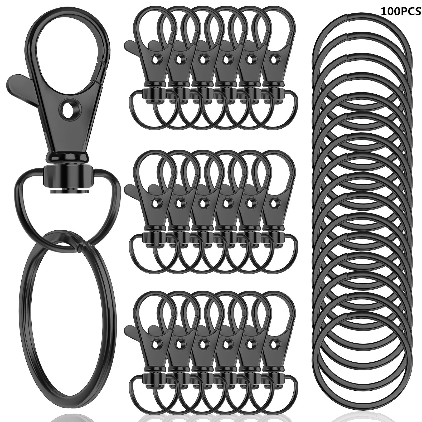 Jewelry Making Supplies Christmas Gift Set with Lobster Clasps Keychains and DIY Jewelry Crafts