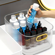 Desk Organizer Drawer Storage Box Transparent Plastic Makeup Bathroom Partition Dressing Table Container