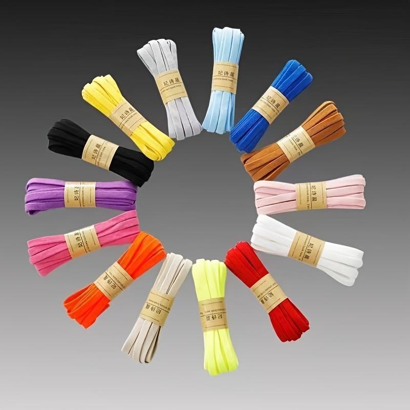 Unisex Elastic No-Tie Shoelaces Black White Flat Design Secure Buckle