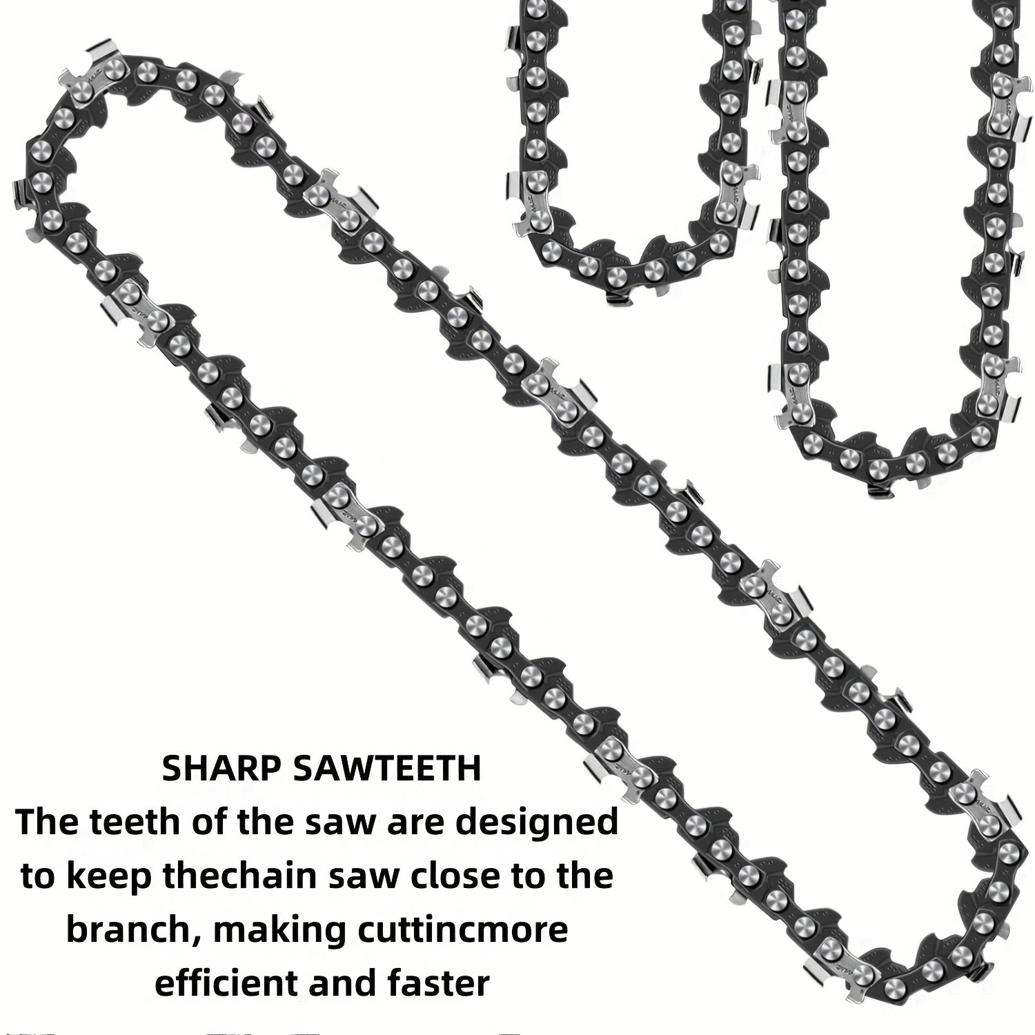 Set of 3 6-Inch Metal Chainsaw Chains for Portable Chainsaw Branch Cutting Gift for Men