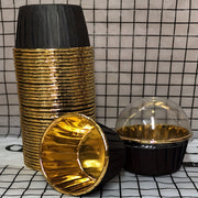 50 штук термостойких бумажных форм для кексов с крышками для выпекания кексов и маффинов