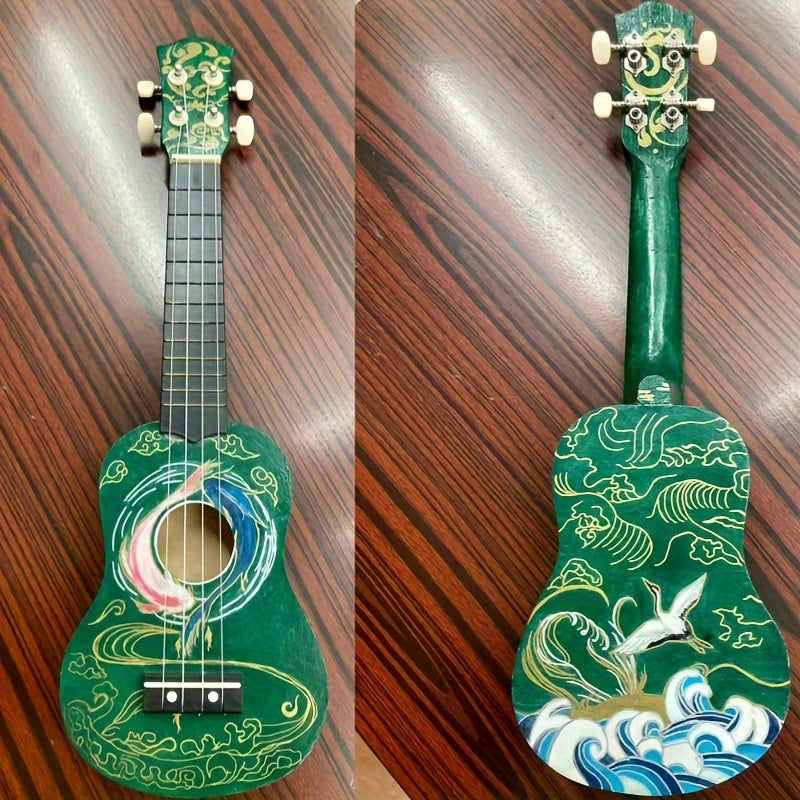 Набор для самостоятельной сборки укулеле с корпусом из бамбука, грифом и панелью для начинающих и энтузиастов