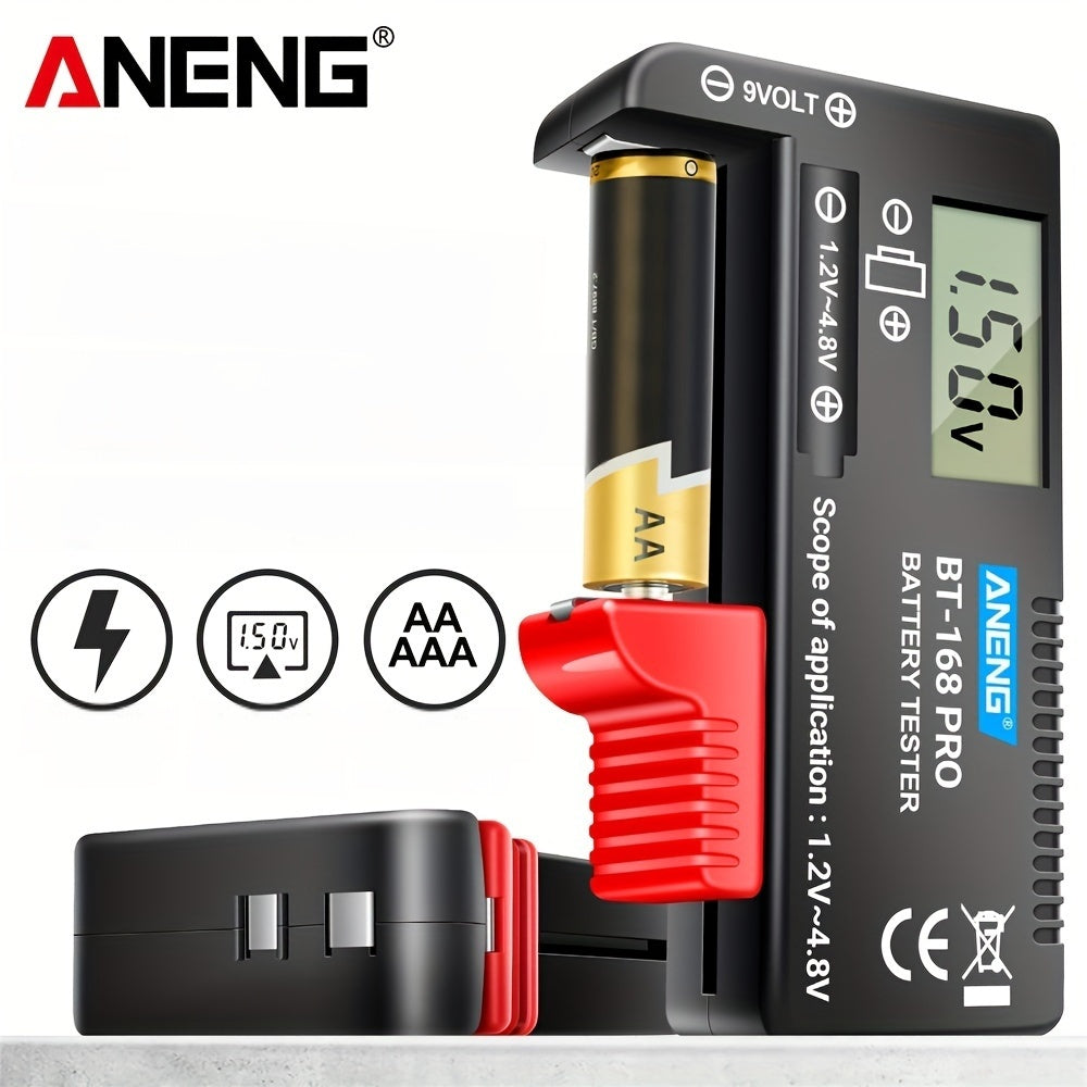 Digital Battery Tester for AA AAA C D 9V Batteries with Digital Display