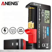 Digital Battery Tester for AA AAA C D 9V Batteries with Digital Display