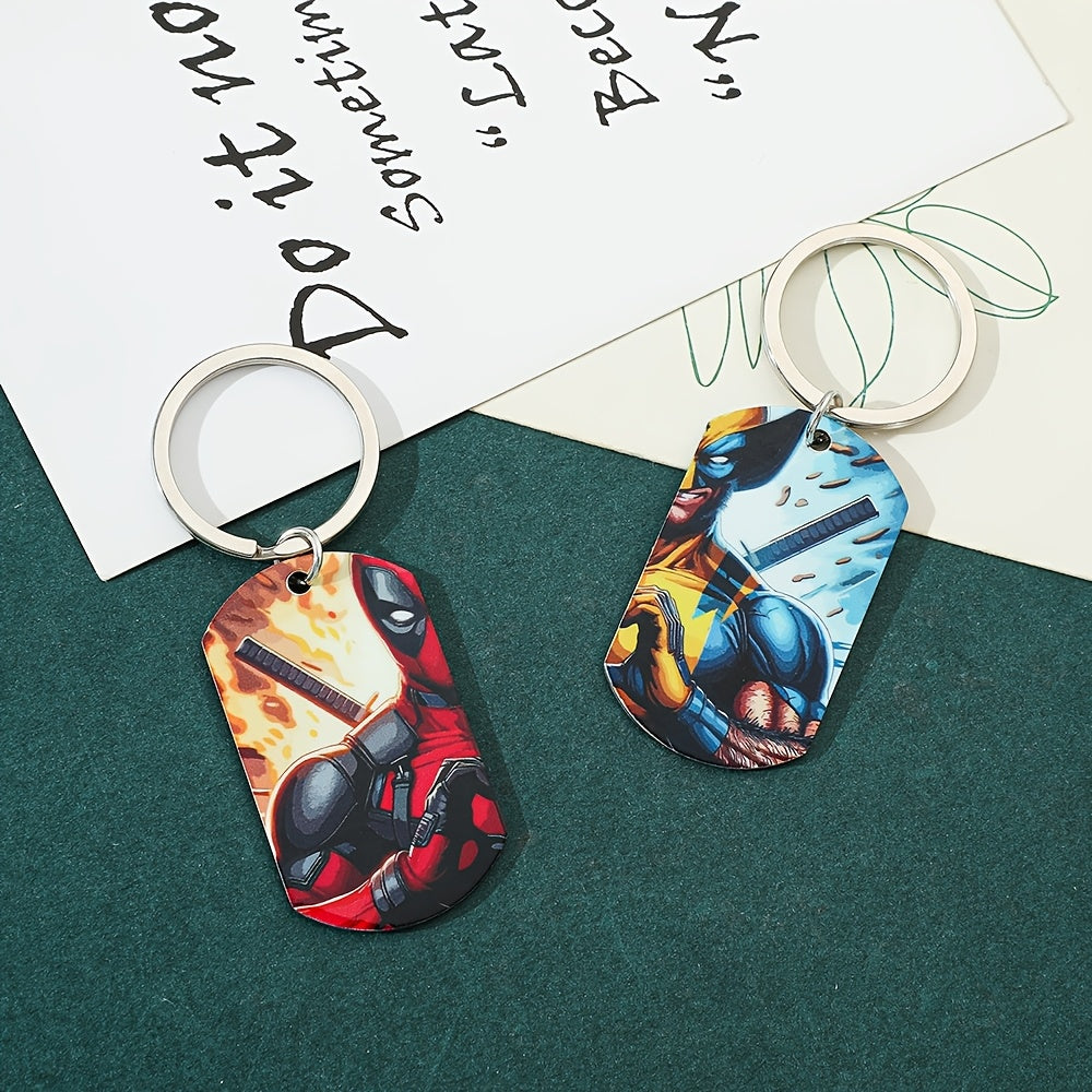 2 ta Disney Deadpool va Wolverine Vintage Alloy kalit zanjirlar to'plami, po'latdan yasalgan va hayvon mavzusiga ega. Har kuni foydalanish yoki sovg'a berish uchun mukammal, barcha fasllar uchun mos. Quvvat manbai talab qilinmaydi.