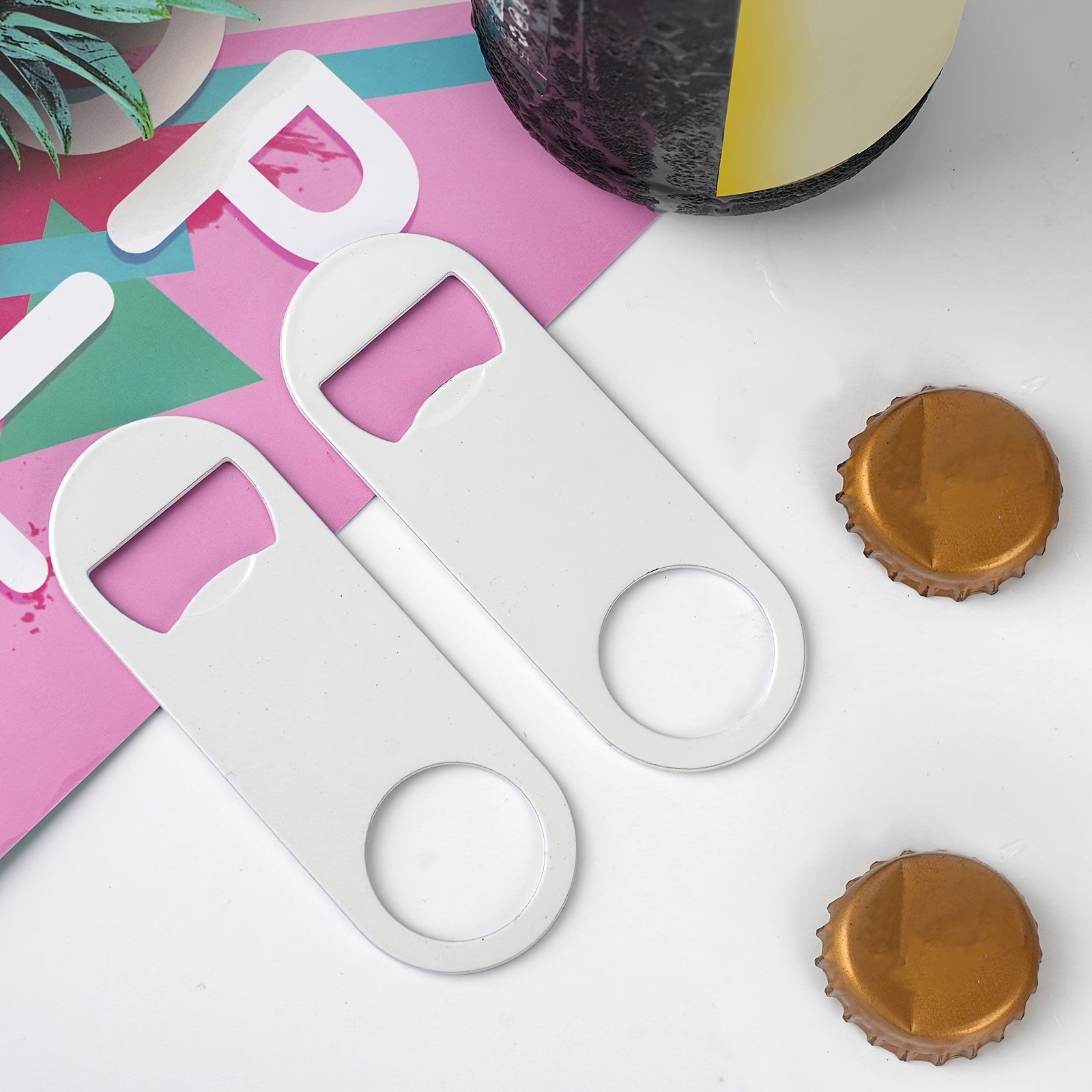 Moslashtiriladigan zanglamas po'latdan yasalgan shisha ochgich, sovg'alar va bar foydalanishi uchun ideal, quvvat talab qilinmaydi, mustahkam sublimatsiya bo'sh.