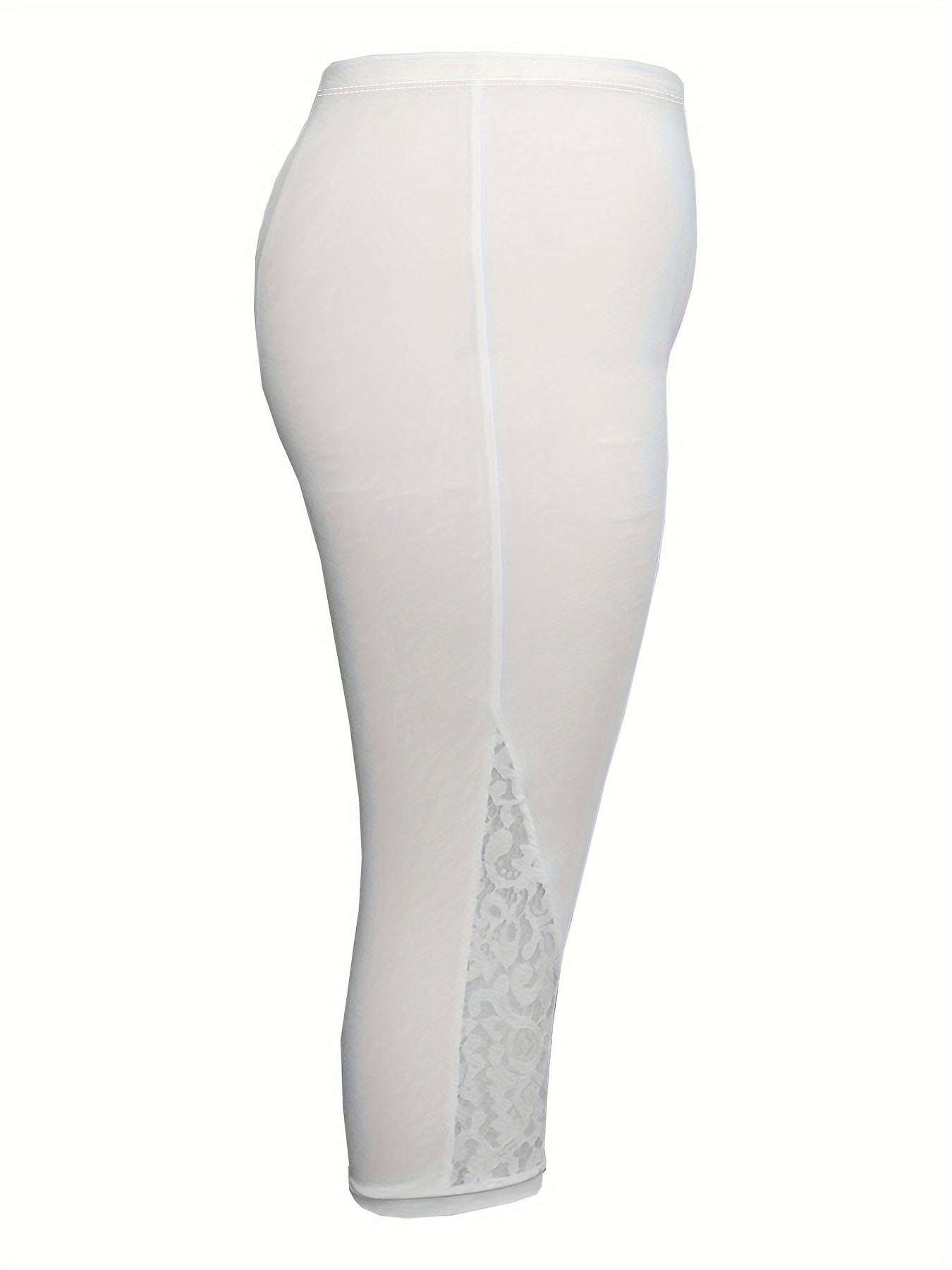 Plus Size Women's High-Waisted Stretchy Non-See-Through Pants Casual Leggings