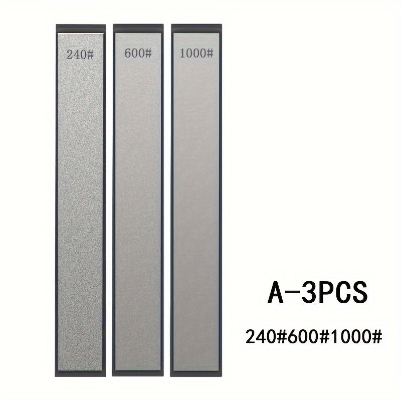 Set of 3/5/6 Diamond Whetstones for Fixed Angle Knife Sharpening with Sharpening Rod and Disc Tools
