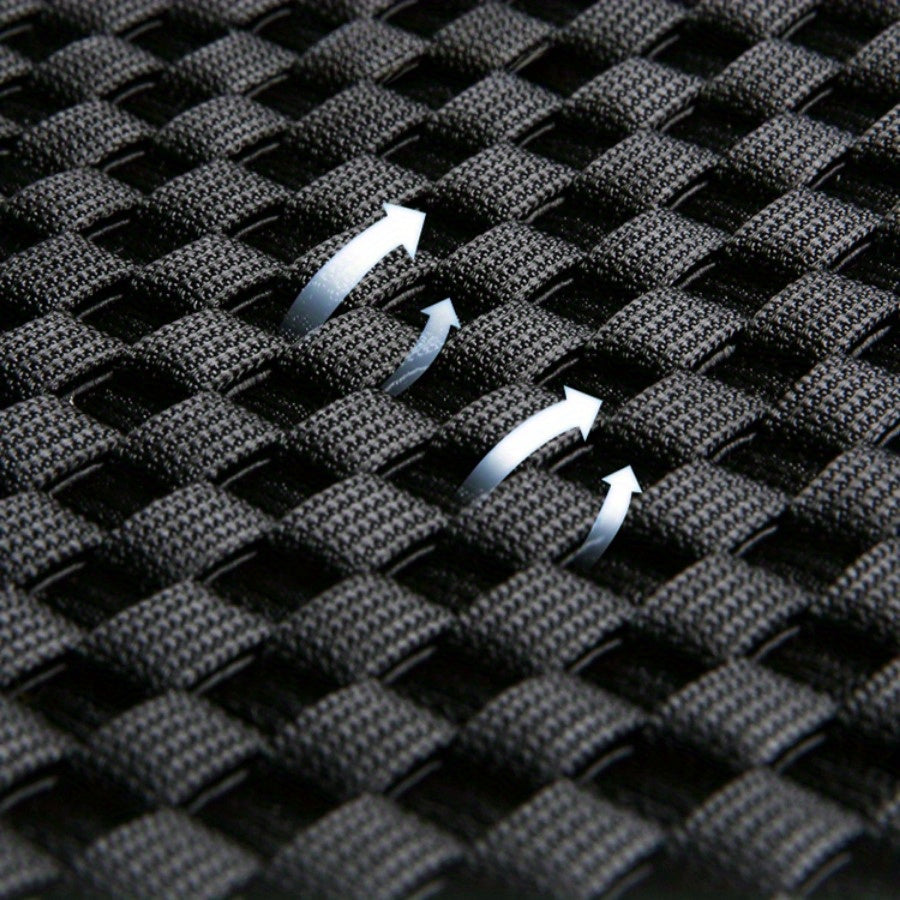 Full Set Seat Covers for 5-Seater Cars Black Gray Breathable Wear-resistant